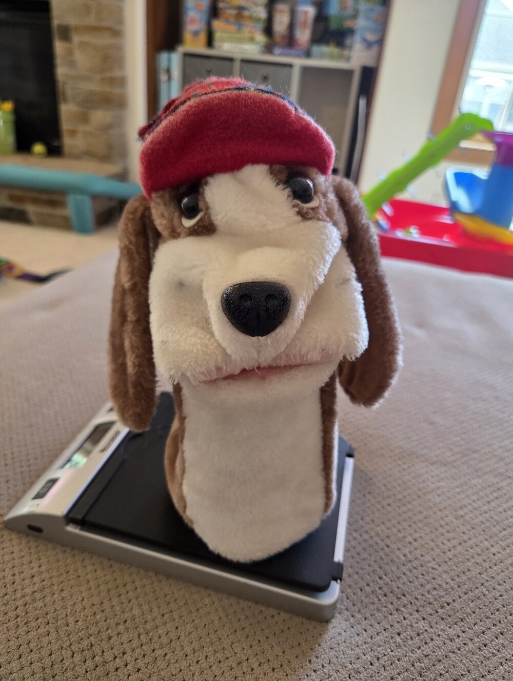 Vtg 1980 DAKIN Hand Puppet Detective Golf Driver Head Cover Plush Cover Funny